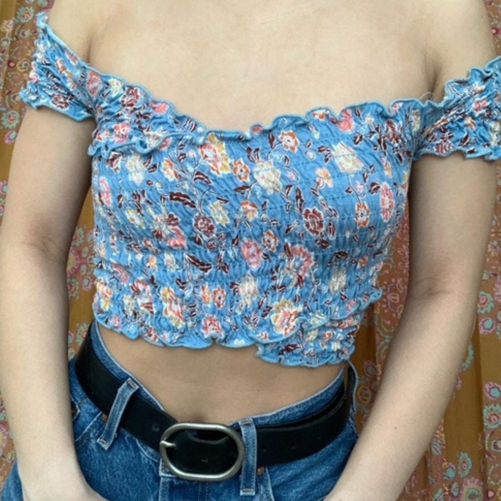 NWT Free People Smock Crop Top - Picture 6 of 6